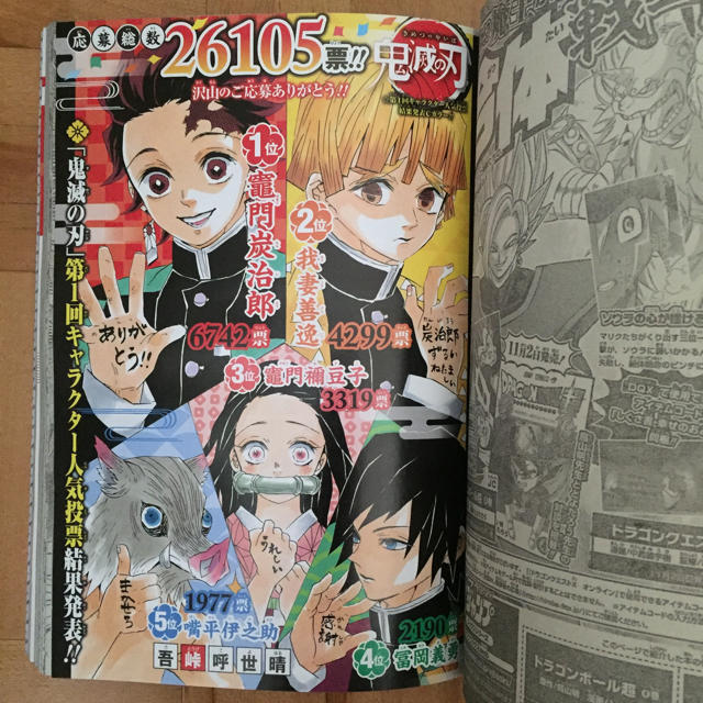 週刊少年ジャンプ 鬼滅の刃 情報ページ-