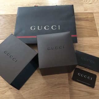 グッチ(Gucci)のGUCCI 時計箱ケース＆ショップ袋＆カード(ショップ袋)