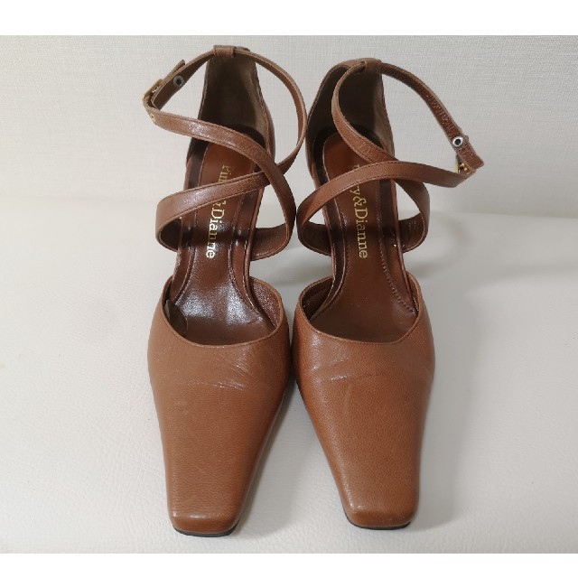 Pinky&Dianne(ピンキーアンドダイアン)の美品　Pinky&Dianne　レザー　ヒール レディースの靴/シューズ(ハイヒール/パンプス)の商品写真