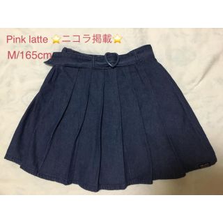 ピンクラテ(PINK-latte)のピンクラテ ハートベルト付プリーツスカパンMサイズ膝上丈(キュロット)