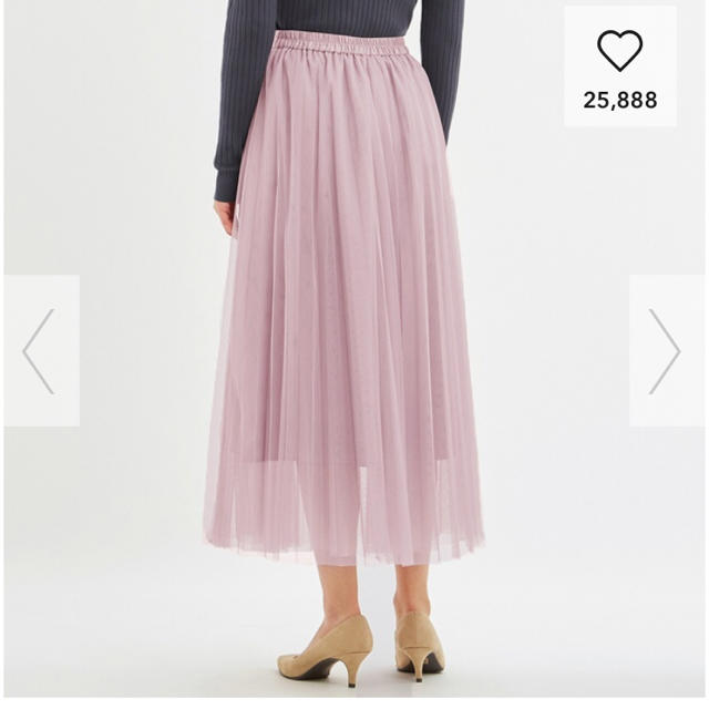 GU(ジーユー)のgu プリーツスカート チュールスカート レディースのスカート(ロングスカート)の商品写真