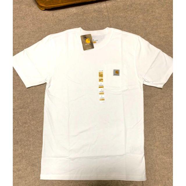 carhartt(カーハート)のカーハート　ポケット　tシャツ　Sサイズ　白 メンズのトップス(Tシャツ/カットソー(半袖/袖なし))の商品写真