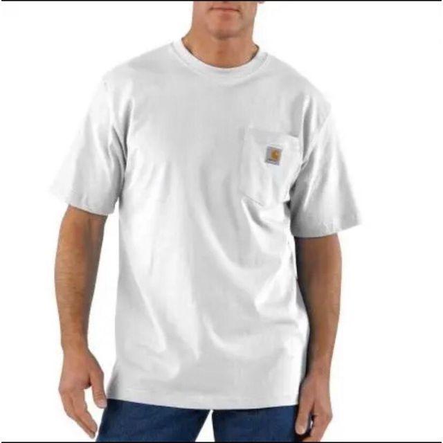 carhartt(カーハート)のカーハート　ポケット　tシャツ　Sサイズ　白 メンズのトップス(Tシャツ/カットソー(半袖/袖なし))の商品写真