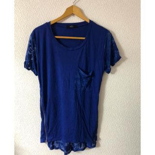 アズールバイマウジー(AZUL by moussy)のAZUL by moussy  ファスナー付きTシャツ(Tシャツ(半袖/袖なし))