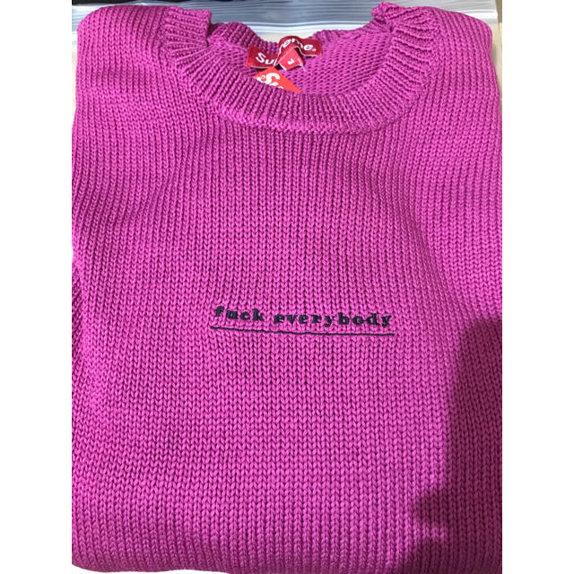 Supreme(シュプリーム)のsupreme Fuck Everybody Sweater キムタク メンズのトップス(ニット/セーター)の商品写真