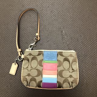 コーチ(COACH)のCOACH ポーチ 小物入れ シグネチャー(ポーチ)