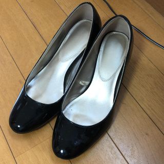 エナメルパンプス　黒(ハイヒール/パンプス)