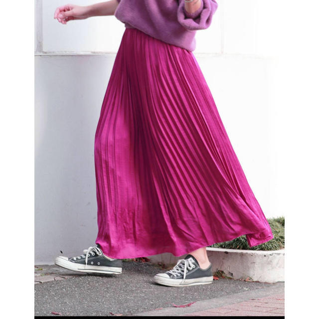 Ungrid(アングリッド)のアングリッド ungrid デザインプリーツマキシスカート レディースのスカート(ロングスカート)の商品写真