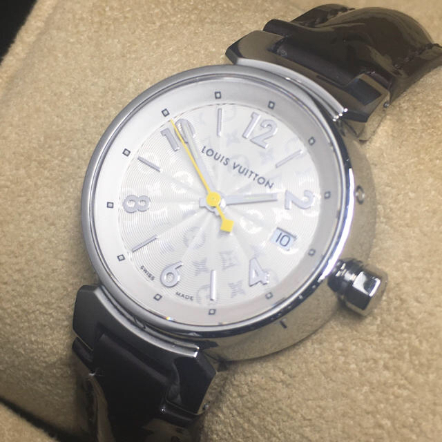 LOUIS VUITTON - 【美品 正規品】ヴィトン 腕時計 タンブール モノグラム 付属品完備 可動品
