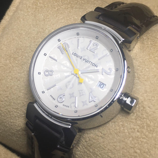 ルイヴィトン(LOUIS VUITTON)の【美品 正規品】ヴィトン 腕時計 タンブール モノグラム 付属品完備 可動品(腕時計)