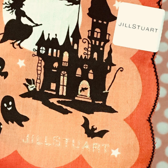 JILL by JILLSTUART(ジルバイジルスチュアート)の新品 JILLSTUART ジルスチュアート ハロウィン ハンカチ オレンジ レディースのファッション小物(ハンカチ)の商品写真