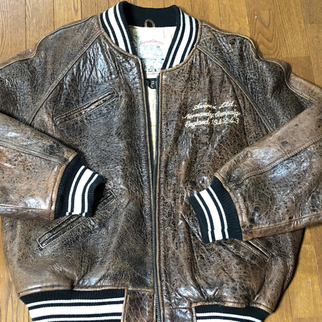 AVIREX - 美品!アビレックス革ジャンビンテージ加工 の通販 by AVIREX - 美品!アビレックス革ジャンビンテージ加工 の通販 by