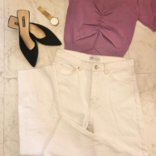 ザラ(ZARA)の《ZARA》新品未使用🌻ハイウエストデニムパンツ(デニム/ジーンズ)