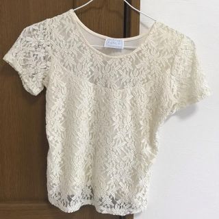 ハンキーパンキー(HANKY PANKY)のHanky Panky ハンキーパンキー　半袖　白　レース　アメリカ　Mサイズ(Tシャツ(半袖/袖なし))