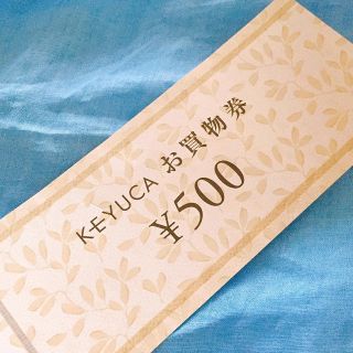 ムジルシリョウヒン(MUJI (無印良品))の新品未使用【ケユカ お買い物券 500円分】KEYUCA(ショッピング)