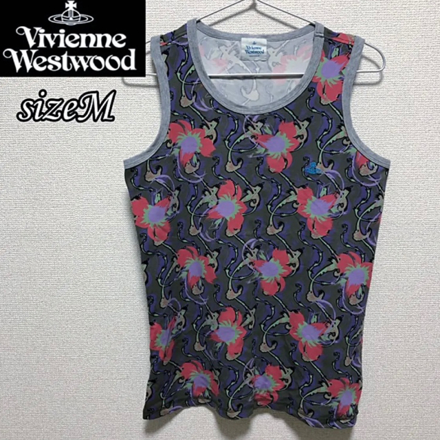 Vivienne Westwood(ヴィヴィアンウエストウッド)のsizeM◆匿名配送☆Vivienne Westwood◆総柄 タンクトップ メンズのトップス(タンクトップ)の商品写真