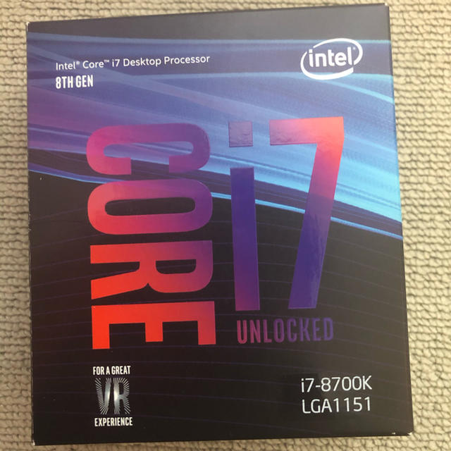 37GHzソケット形状【最終値下げ】Intel Core i7  8700k