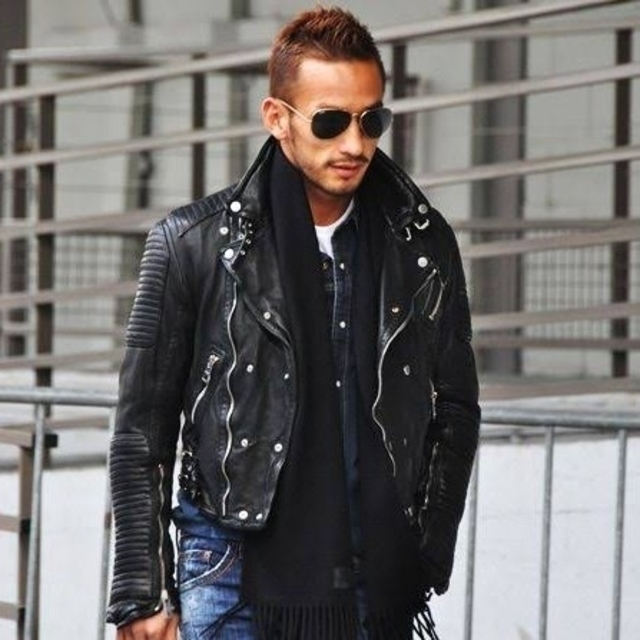 SAINT LAURENT サンローラン スタッズ シングルライダース 46