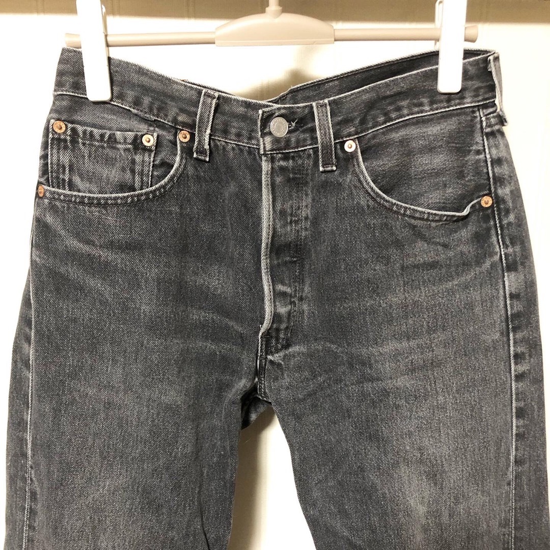 Levi's(リーバイス)のUSA製 90s Levi’s 501 後染め ブラック デニム ジーンズ 32 メンズのパンツ(デニム/ジーンズ)の商品写真