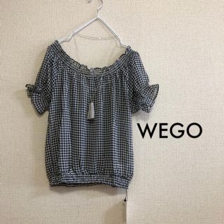 ウィゴー(WEGO)のWEGO Dukkah ⭐️新品⭐️ ギャザーオフショルダー ギンガムチェック(シャツ/ブラウス(半袖/袖なし))