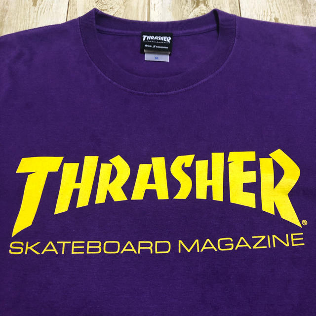 THRASHER(スラッシャー)のTHRASHER スラッシャー ビッグロゴ ビッグシルエット Tシャツ XL 紫 メンズのトップス(Tシャツ/カットソー(半袖/袖なし))の商品写真