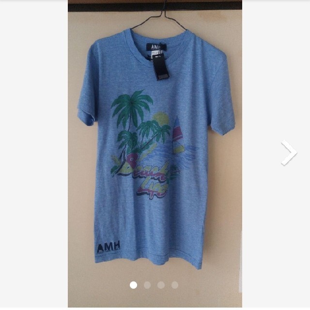 ☆未使用　イギリス製　AMH メンズ　S　レディース　M L Tシャツ　半袖 メンズのトップス(Tシャツ/カットソー(半袖/袖なし))の商品写真