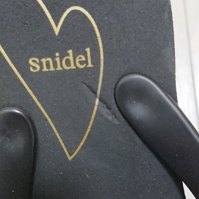 SNIDEL(スナイデル)のスナイデル・ビーチサンダル 黒 レディースの靴/シューズ(ビーチサンダル)の商品写真