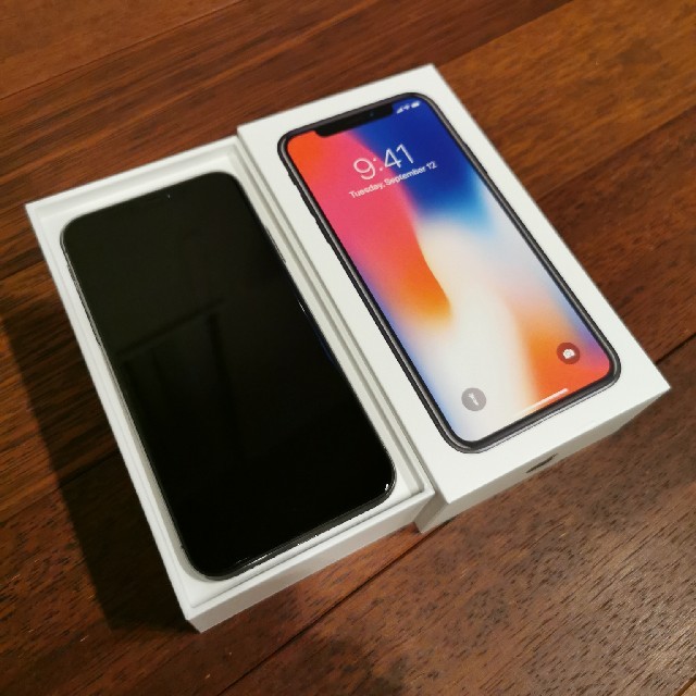 美品 iPhone X Space Gray 64 GB SIMフリー