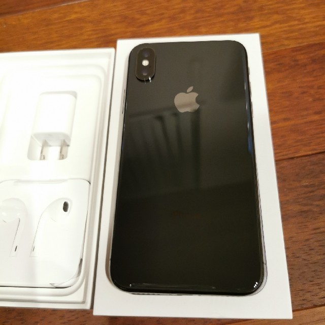 Apple(アップル)の美品 iPhone X Space Gray 64 GB SIMフリー スマホ/家電/カメラのスマートフォン/携帯電話(スマートフォン本体)の商品写真