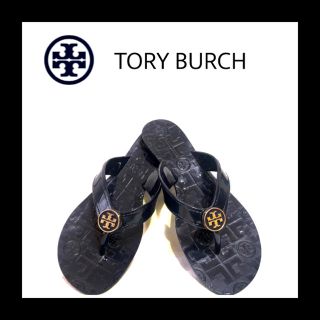 トリーバーチ(Tory Burch)のトリーバーチ TORY BURCH ビーチサンダル　23cm ネイビー(ビーチサンダル)