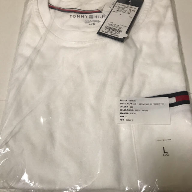 TOMMY HILFIGER(トミーヒルフィガー)の【現品限り！！！】メンズ　レディース　トミーフィルフィガー　半袖 Tシャツ　L メンズのトップス(Tシャツ/カットソー(半袖/袖なし))の商品写真