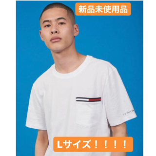 トミーヒルフィガー(TOMMY HILFIGER)の【現品限り！！！】メンズ　レディース　トミーフィルフィガー　半袖 Tシャツ　L(Tシャツ/カットソー(半袖/袖なし))