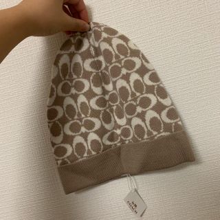 コーチ(COACH)のcoachのニット帽(ニット帽/ビーニー)