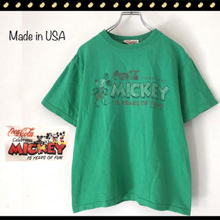 ディズニー(Disney)のコカコーラ社製★ミッキーマウス生誕75周年記念Tシャツ★オールドミッキー★米国製(Tシャツ(半袖/袖なし))