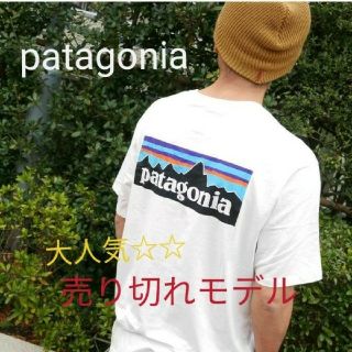 パタゴニア(patagonia)の夏！！patagoniaロゴTシャツ ホワイトXL(Tシャツ/カットソー(半袖/袖なし))