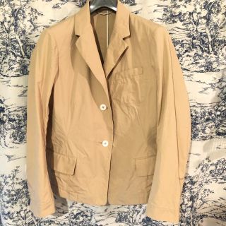 ジルサンダー(Jil Sander)の美品☆ ジルサンダー  コットン ベージュ ジャケット 34 size (M)(テーラードジャケット)