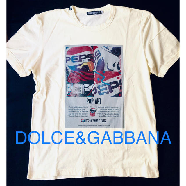 DOLCE&GABBANA(ドルチェアンドガッバーナ)の【美品】DOLCE&GABBANA PEPSI Tシャツ メンズのトップス(Tシャツ/カットソー(半袖/袖なし))の商品写真