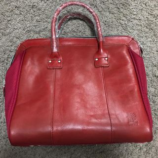 ハーヴェストレーベル(HARVEST LABEL)の吉田カバン 髭シリーズ HIGE BAG 本革 レッド(トートバッグ)