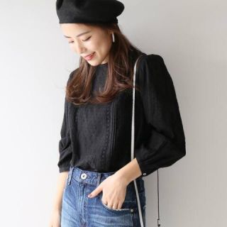 スピックアンドスパン(Spick & Span)のSpick and Span カットドビーレースブラウス◆(シャツ/ブラウス(長袖/七分))