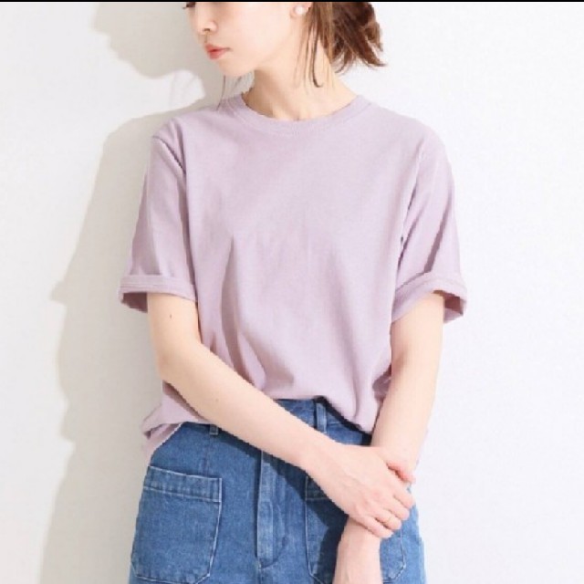 IENA(イエナ)のIENA LA BOUCLE　コットンツイスト バイオTシャツ レディースのトップス(Tシャツ(半袖/袖なし))の商品写真