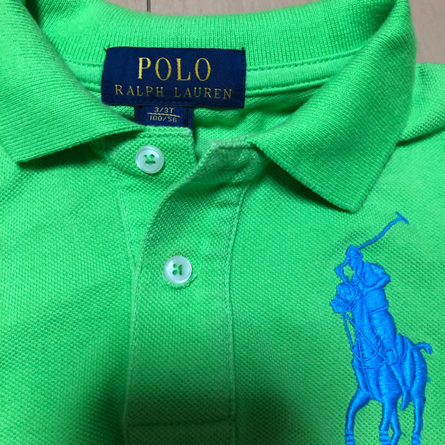 POLO RALPH LAUREN(ポロラルフローレン)のラルフローレン  ビッグロゴポロシャツ  100 キッズ/ベビー/マタニティのキッズ服男の子用(90cm~)(Tシャツ/カットソー)の商品写真