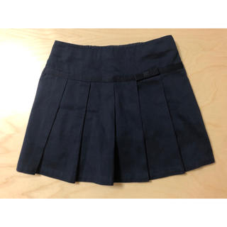 ファミリア(familiar)の紺色　プリーツスカート インナーキュロットあり　サイズ110-120(スカート)