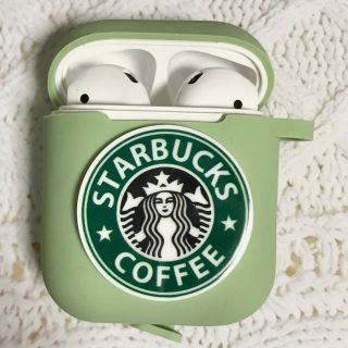 スターバックスコーヒー(Starbucks Coffee)のAirPods ケース　スタバ  ライトグリーン(iPhoneケース)