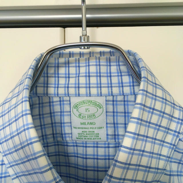 Brooks Brothers(ブルックスブラザース)の【sale】 Brooks Brothers チェックシャツ 半袖シャツ メンズ メンズのトップス(シャツ)の商品写真