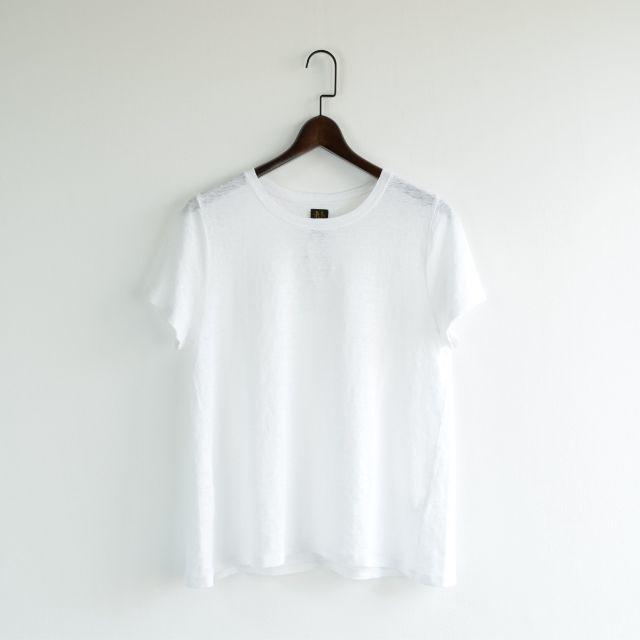 Adam et Rope'(アダムエロぺ)の新品 BATONER　バトナー 日本製 リネン Aライン Tシャツ 1 レディースのトップス(Tシャツ(半袖/袖なし))の商品写真