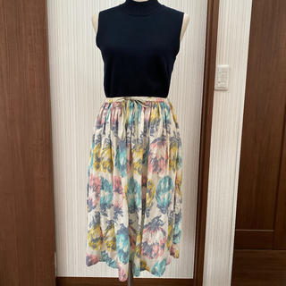 スタディオクリップ(STUDIO CLIP)の花柄スカート(ひざ丈スカート)