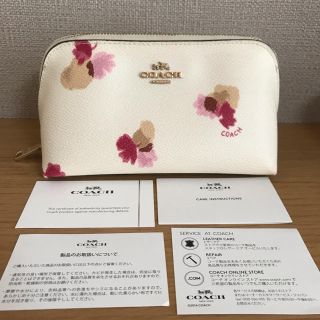 コーチ(COACH)のCOACH フローラル ミディアム コスメティックケースF65349 ポーチ(ポーチ)