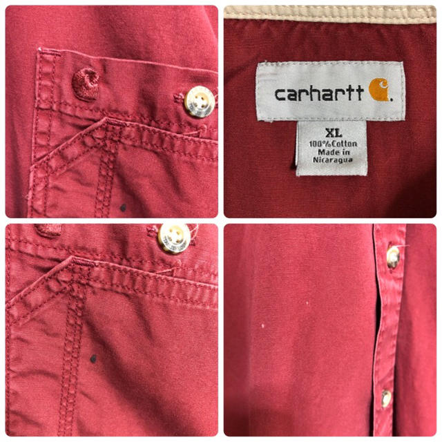 carhartt(カーハート)のカーハート(carhartt)☆刺繍ロゴ 半袖 ワークシャツ メンズのトップス(シャツ)の商品写真