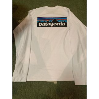 パタゴニア(patagonia)のpatagonia パタゴニア  ロングスリーブ  ロンT  白 S(Tシャツ/カットソー(七分/長袖))