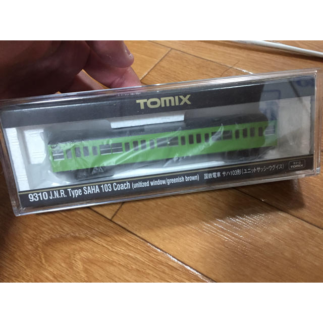 TOMMY(トミー)のTOMIX 9310 サハ103ウグイス•ユニットサッシ エンタメ/ホビーのおもちゃ/ぬいぐるみ(鉄道模型)の商品写真